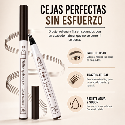 Fine Sketch Pro – Lápiz 2 en 1 para Cejas y Barba