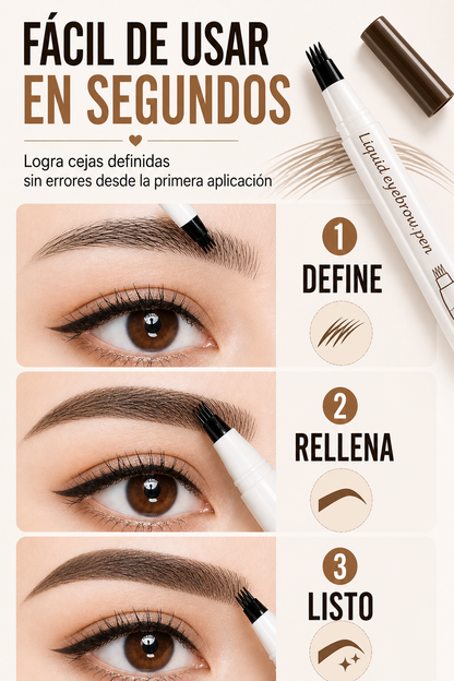 Fine Sketch Pro – Lápiz 2 en 1 para Cejas y Barba